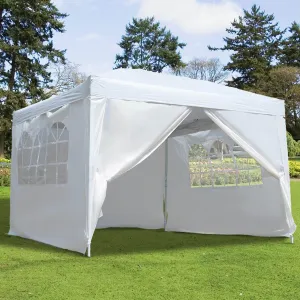 10ft x 10ft Gazebo Canopy Portable Outdoor Folding Pop Up Tent - Available in 2 Colours