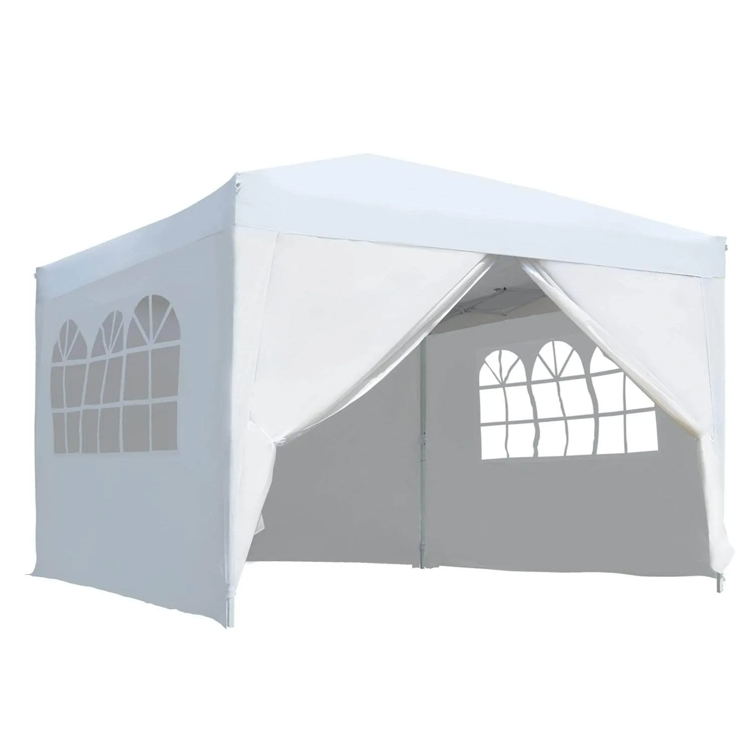 10ft x 10ft Gazebo Canopy Portable Outdoor Folding Pop Up Tent - Available in 2 Colours