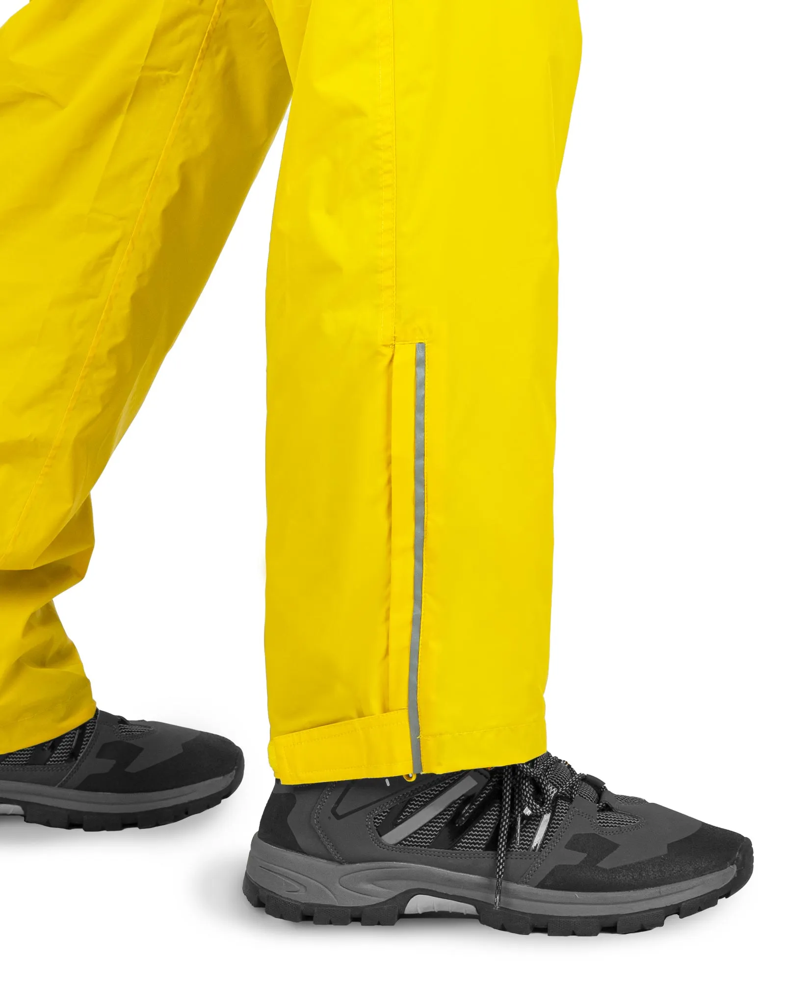 1.10 lbs 5000mm W/P Index 5000 Level Breathable Men's Rain Pants with Reflective Design