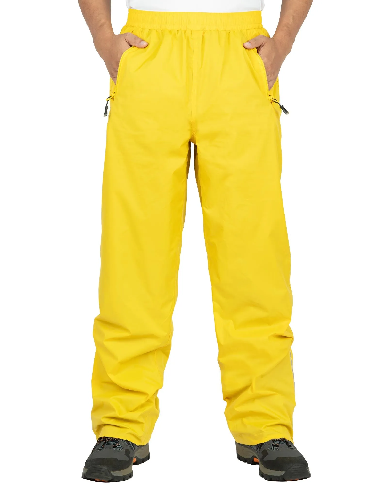 1.10 lbs 5000mm W/P Index 5000 Level Breathable Men's Rain Pants with Reflective Design