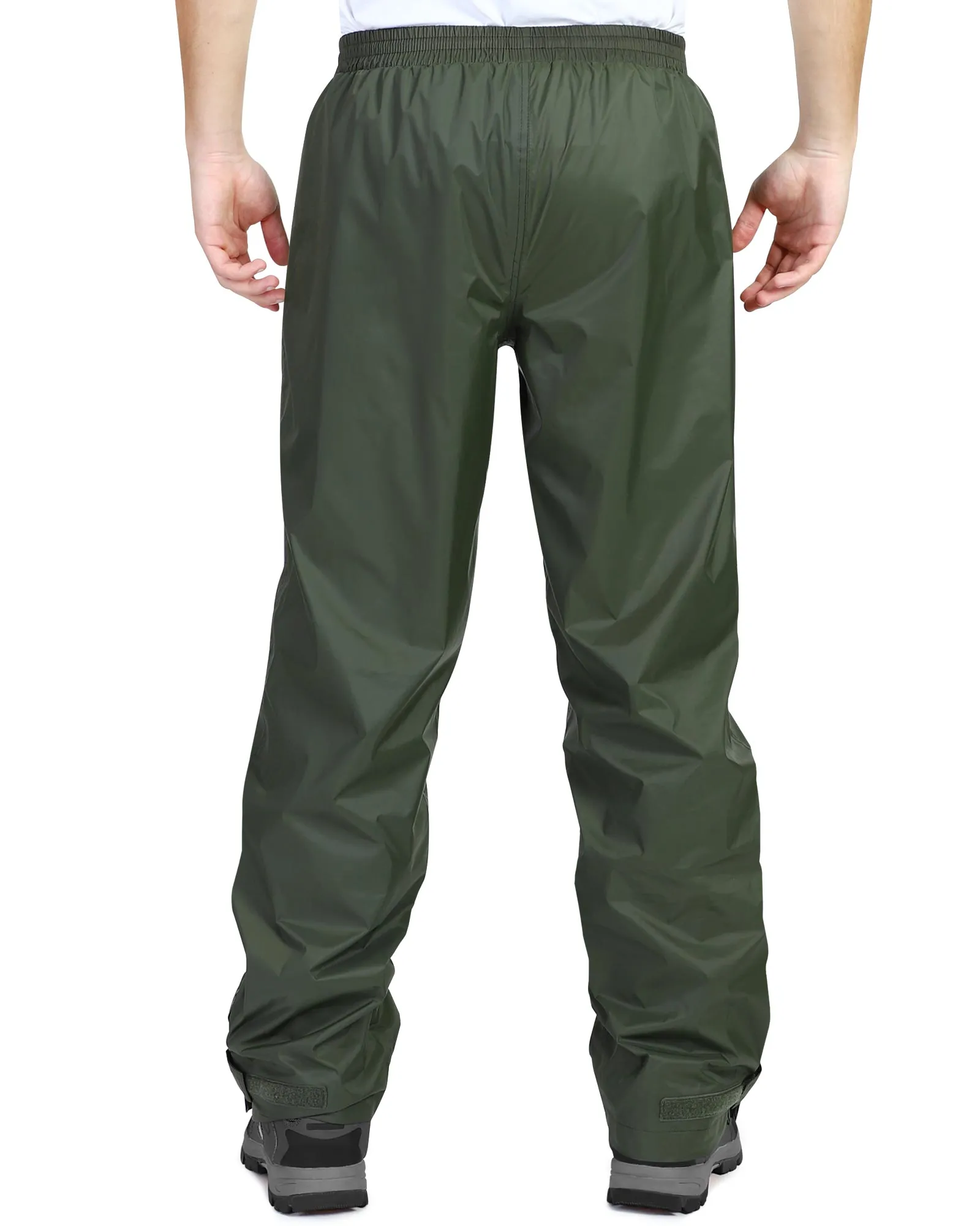 1.10 lbs 5000mm W/P Index 5000 Level Breathable Men's Rain Pants with Reflective Design