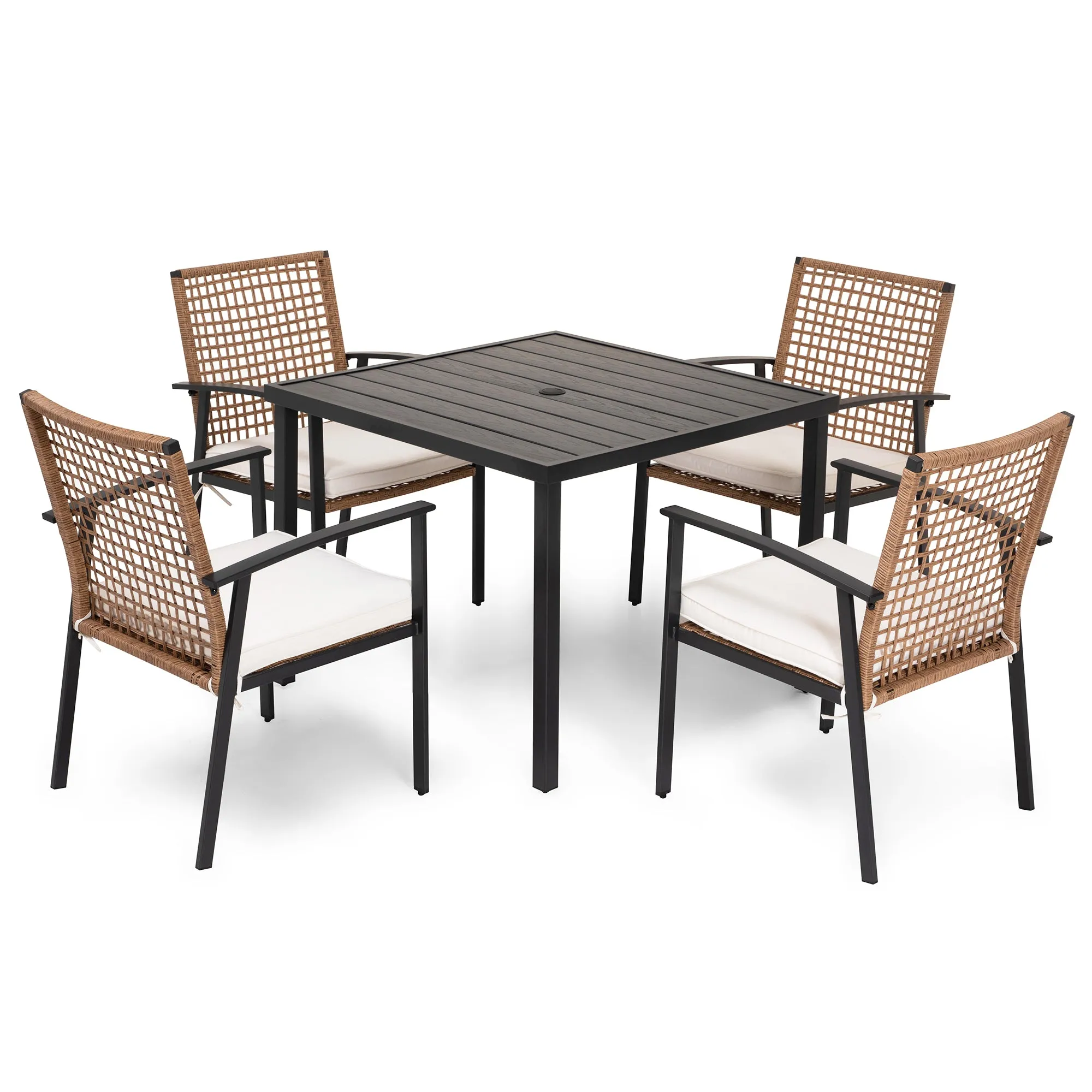 5-piece Rattan Dining Set