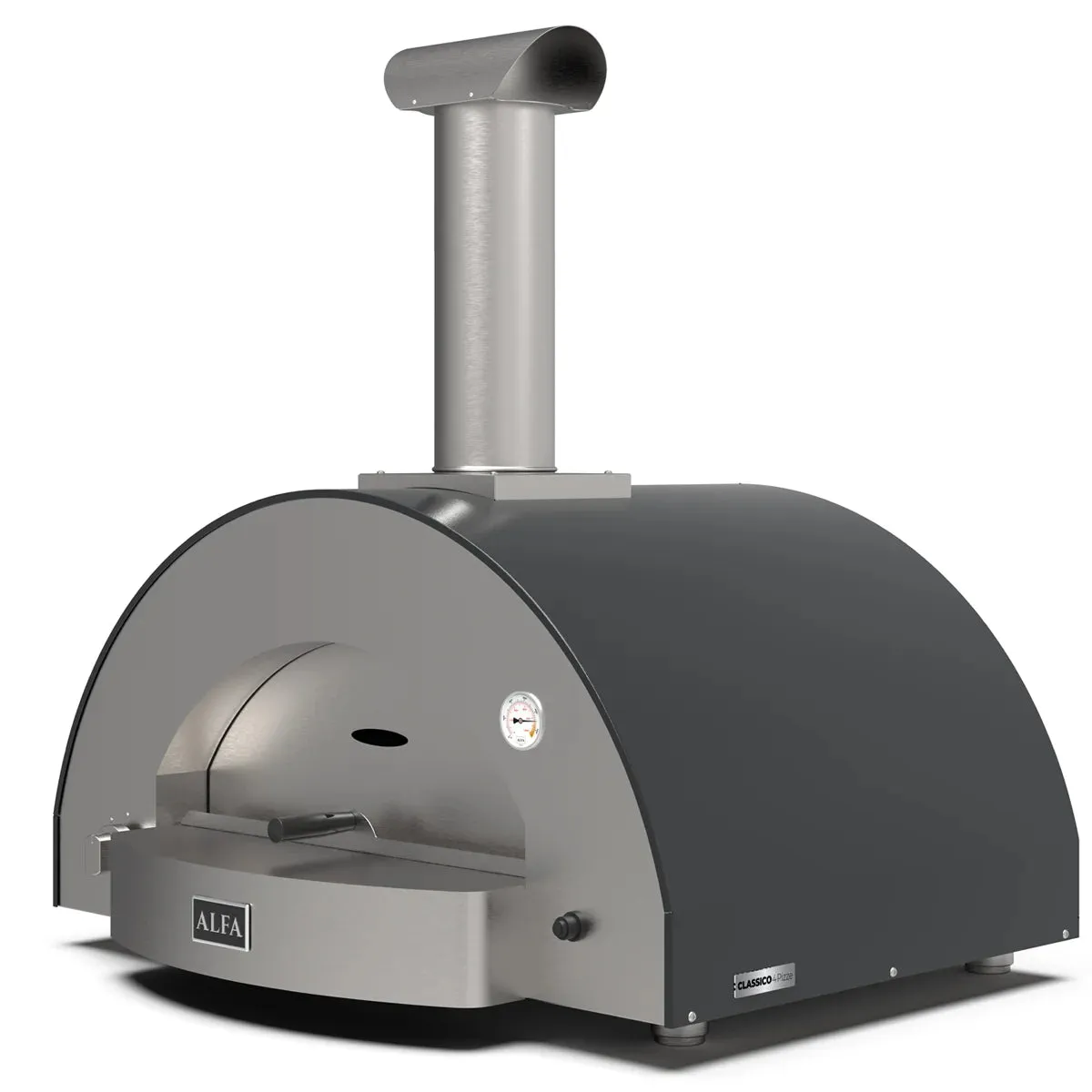 Alfa 4 Pizze CLASSICO 42.5" Gas-Fueled Pizza Oven - Ardesia Grey