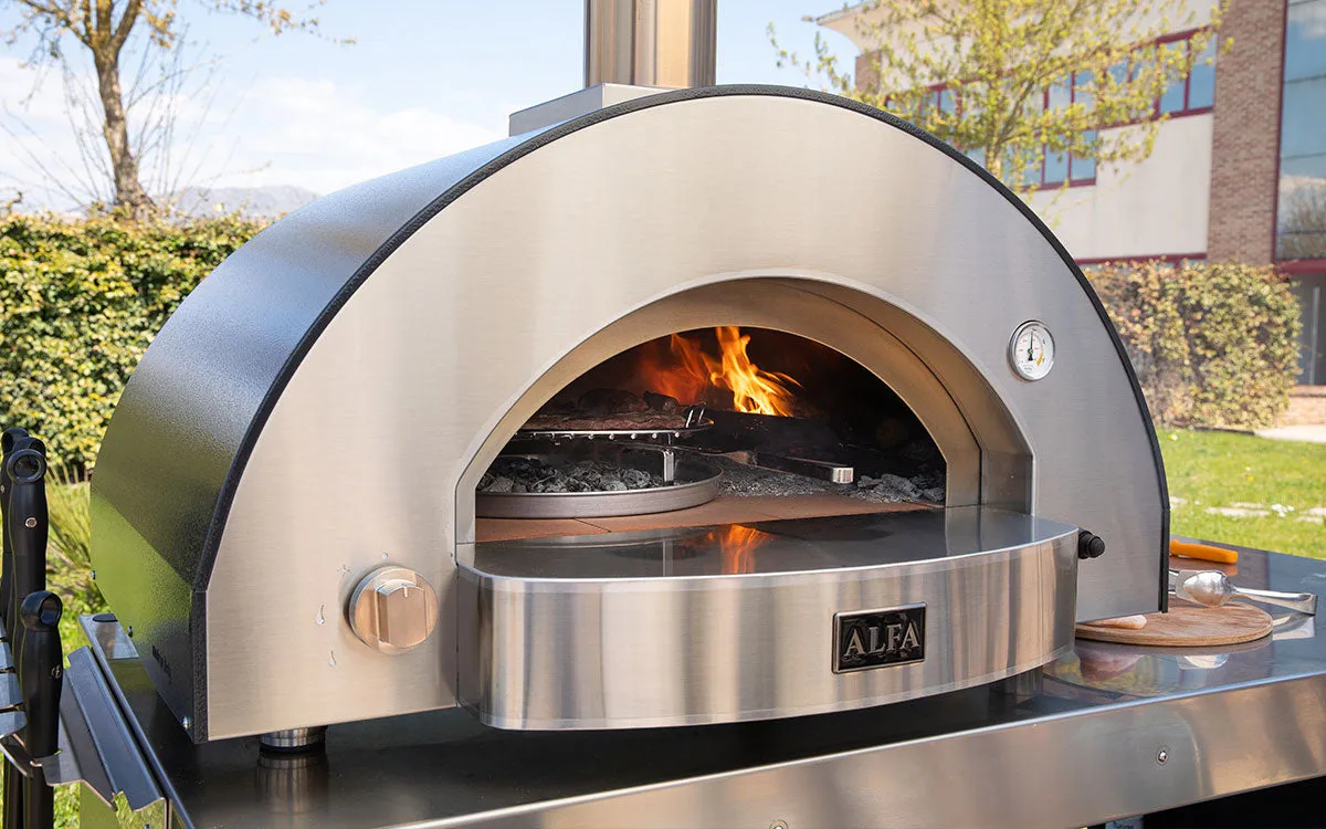 Alfa 4 Pizze CLASSICO 42.5" Gas-Fueled Pizza Oven - Ardesia Grey