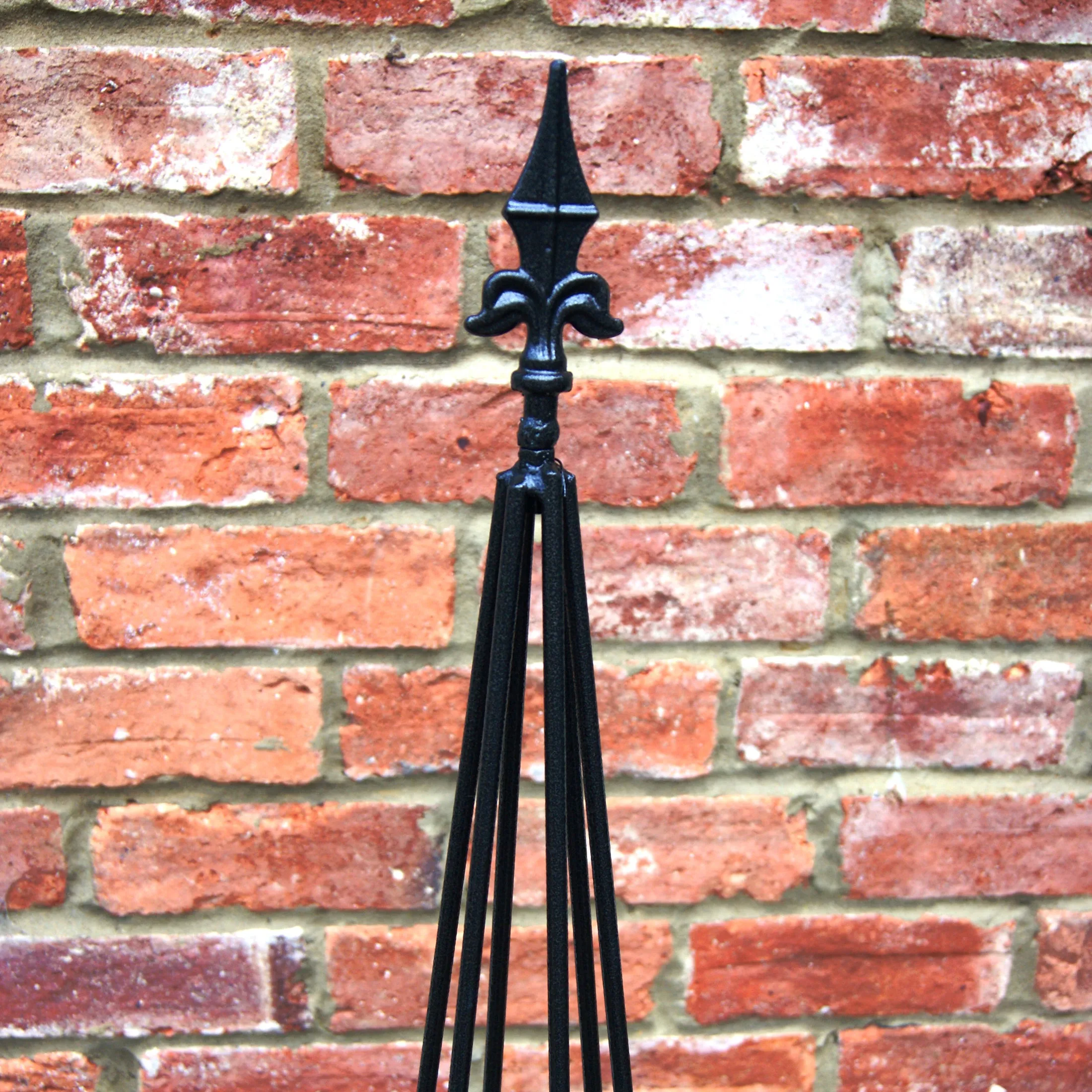 Black Steel Garden Plant Support Obelisk Multiple Sizes