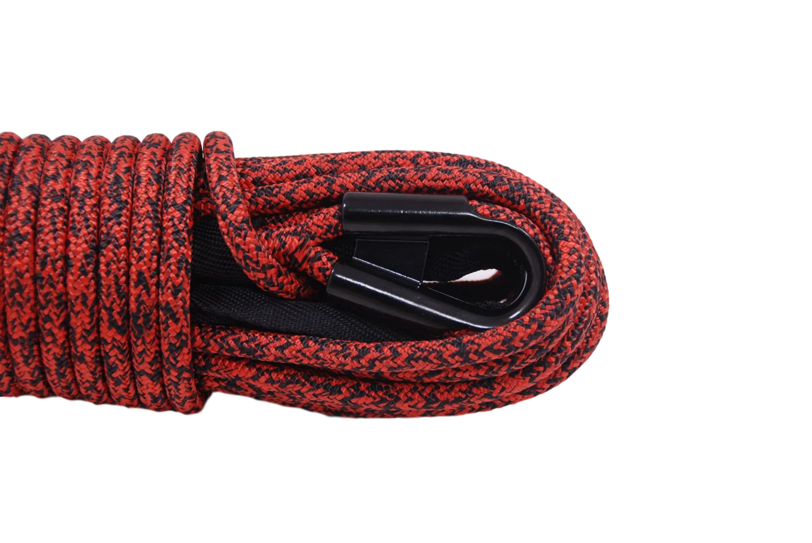 Carbon Offroad Next Gen 24 x 11mm Low mount winch rope kit - Red black mix colour