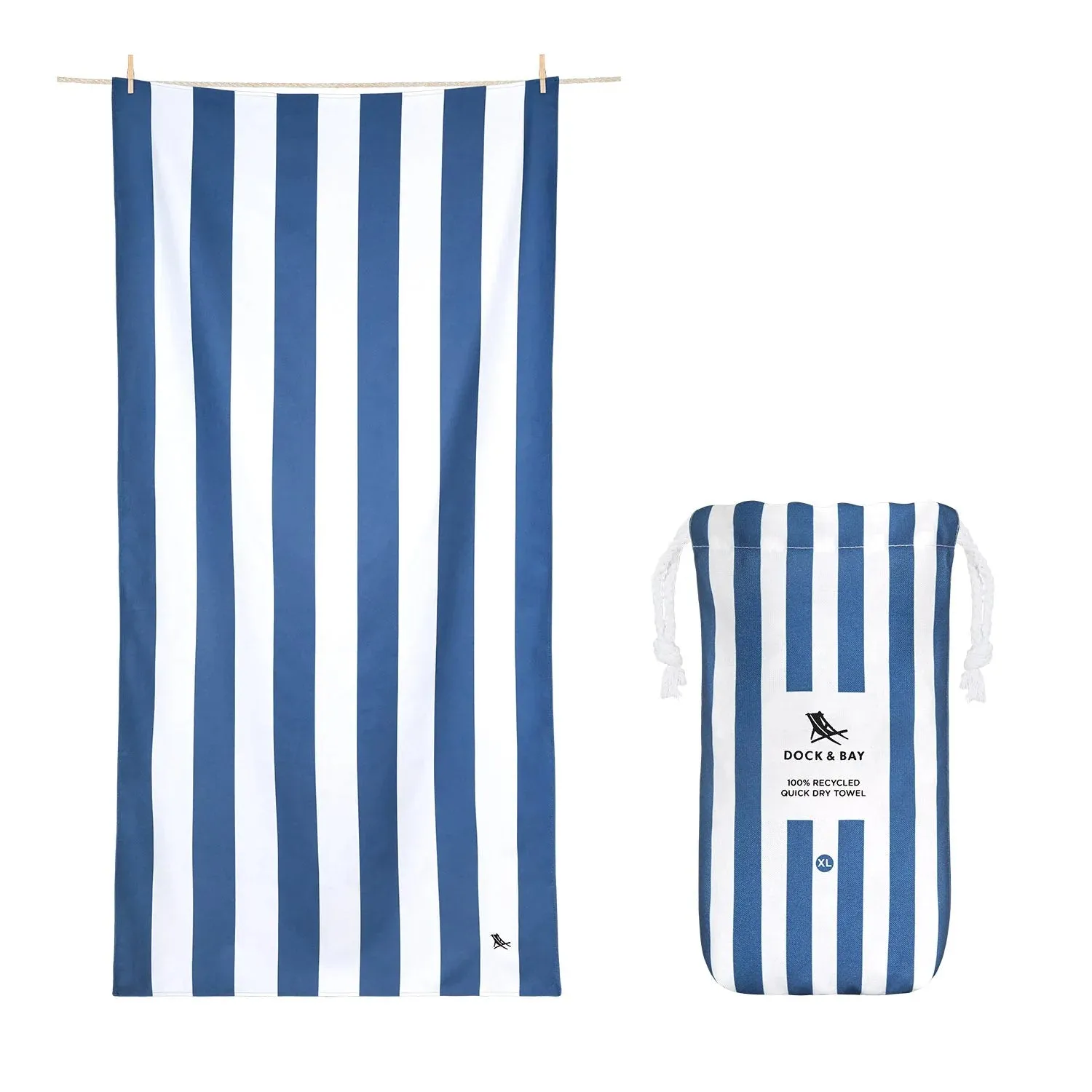 Dock & Bay Quick Dry Striped Towels - Cabana Collection