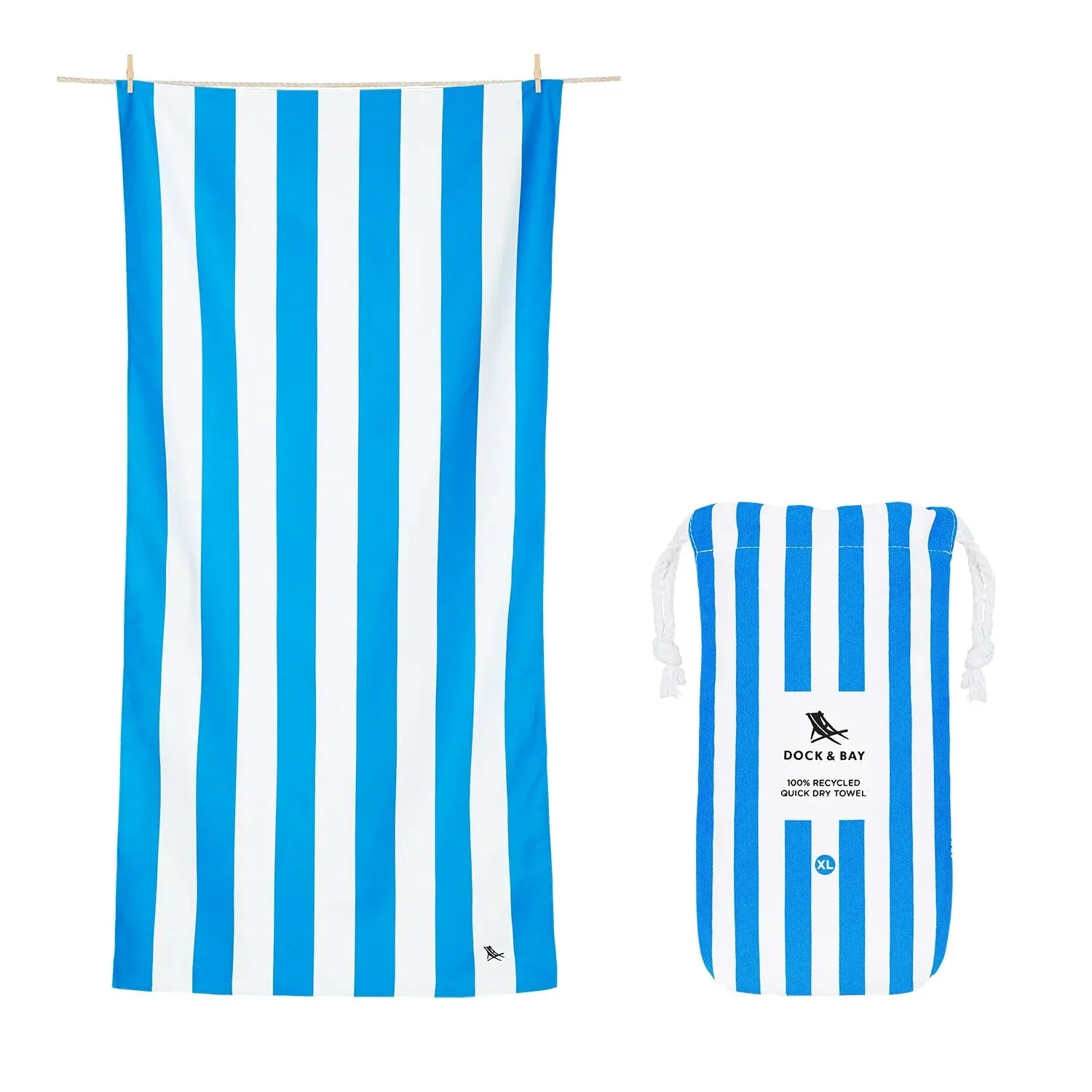 Dock & Bay Quick Dry Striped Towels - Cabana Collection