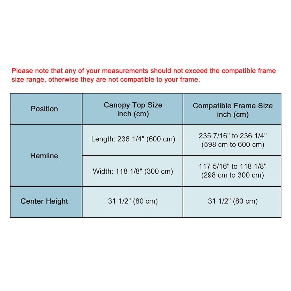 InstaHibit Canopy Replacement 10x20 Pop Ups CPAI-84 FireRetardant