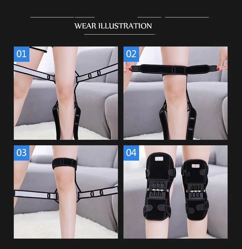 Joint Support Powerful Rebound Sports Knee Pads