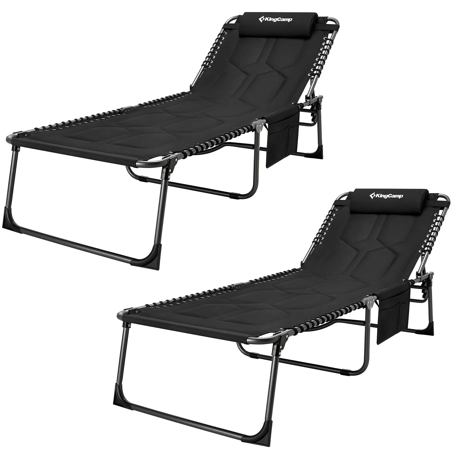 KingCamp BAVARIA Cozy Lounge Chair Set of 2