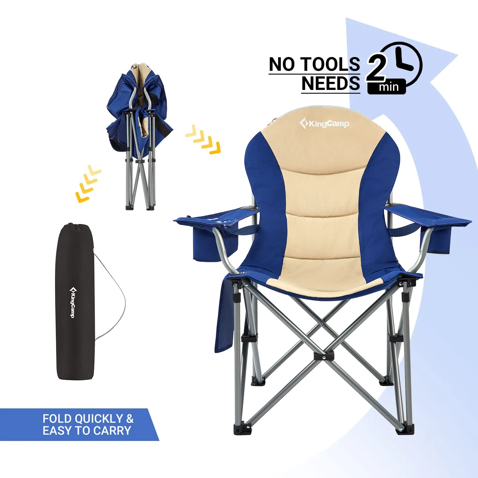 KingCamp Lumbar Support Oversized Camping Chair