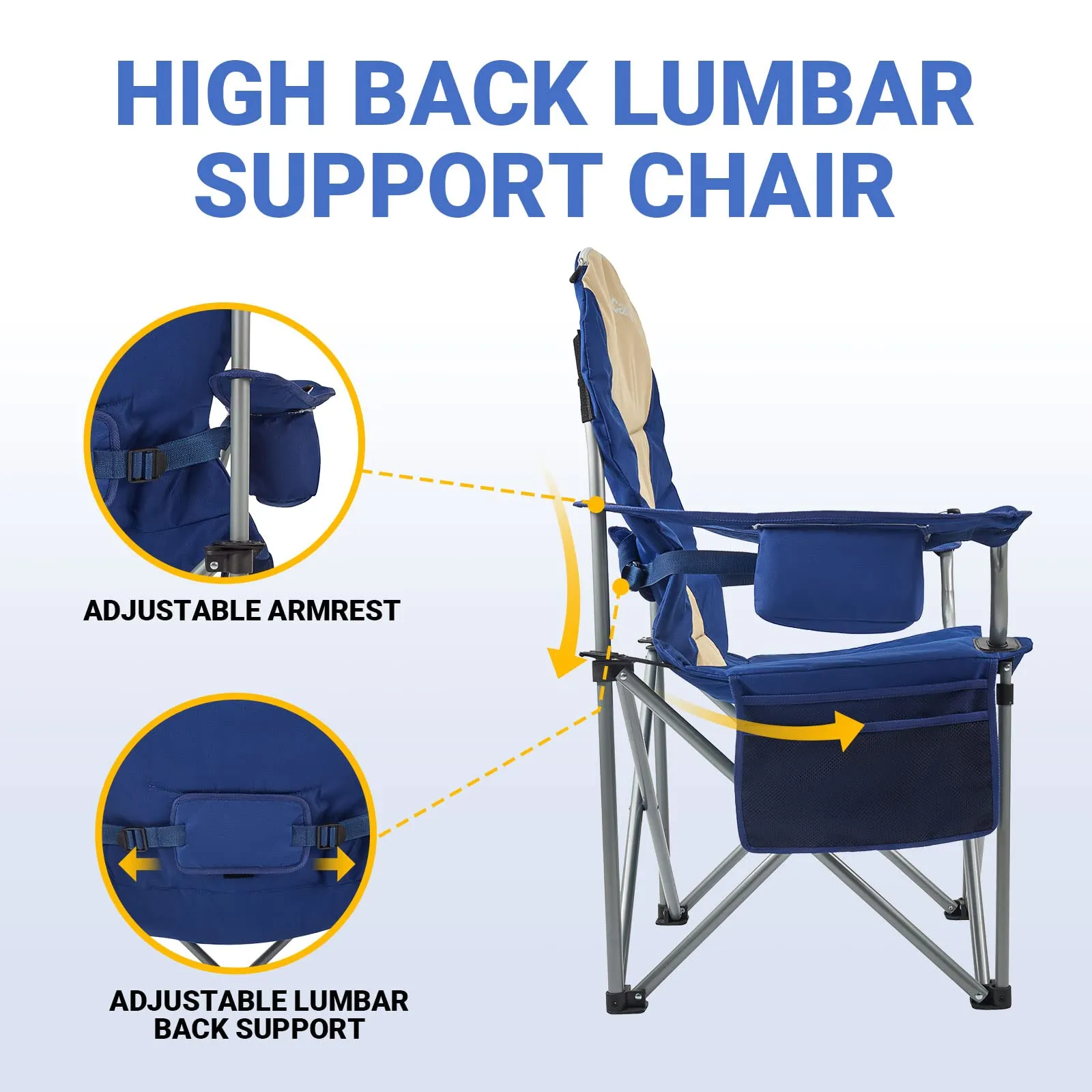 KingCamp Lumbar Support Oversized Camping Chair