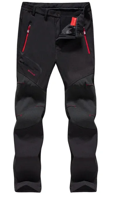 Kwaikjian Men's Winter Track Fleece Lined Pants