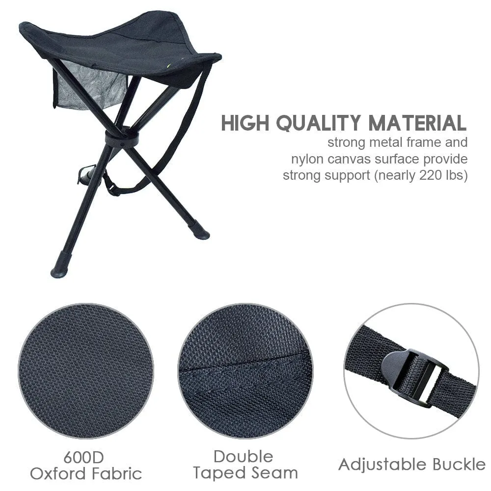 Portable Ultralight Folding Tripod Camping Chair