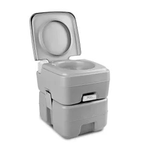 Weisshorn 20L Portable Outdoor Camping Toilet | Grey