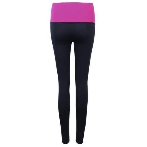 Women High Elastic Shaping Nine Pants Quick-dry Sport Leggings